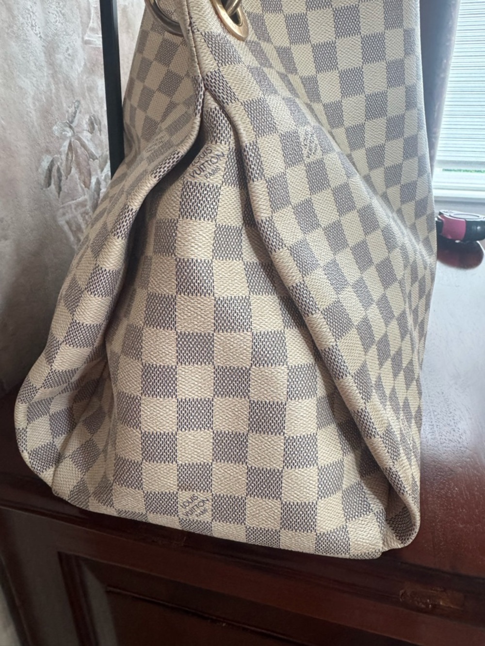LOUIS VUITTON GM ARTSY AZURE HOBO BAG - Picture 6 of 13